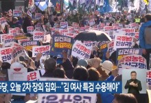 민주당, 오늘 2차 장외 집회…“김 여사 특검 수용해야”
