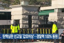 탄핵심판 선고일 ‘갑호비상’…경찰력 100% 동원