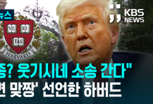 “법원에서 보죠” 소송 낸 하버드…백악관 반응은? [이런뉴스]