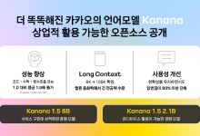 카카오, '카나나' 모델 4종 오픈소스 공개…상업적 이용 가능