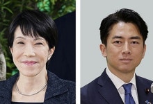日차기 총리 선거 D-6…고이즈미 근소 우위 속 결선行 전망