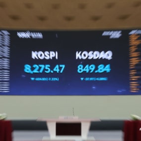코스피 8.19%급락에 '서킷브레이커'…삼전닉스 9%대↓