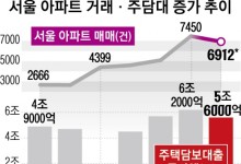 고삐 풀린 가계대출… 불티나는 서울 아파트