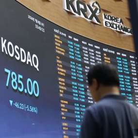 코스피, 5% 급락 7,200선 밀려…코스닥, 10개월만에 800선 하회(종합)