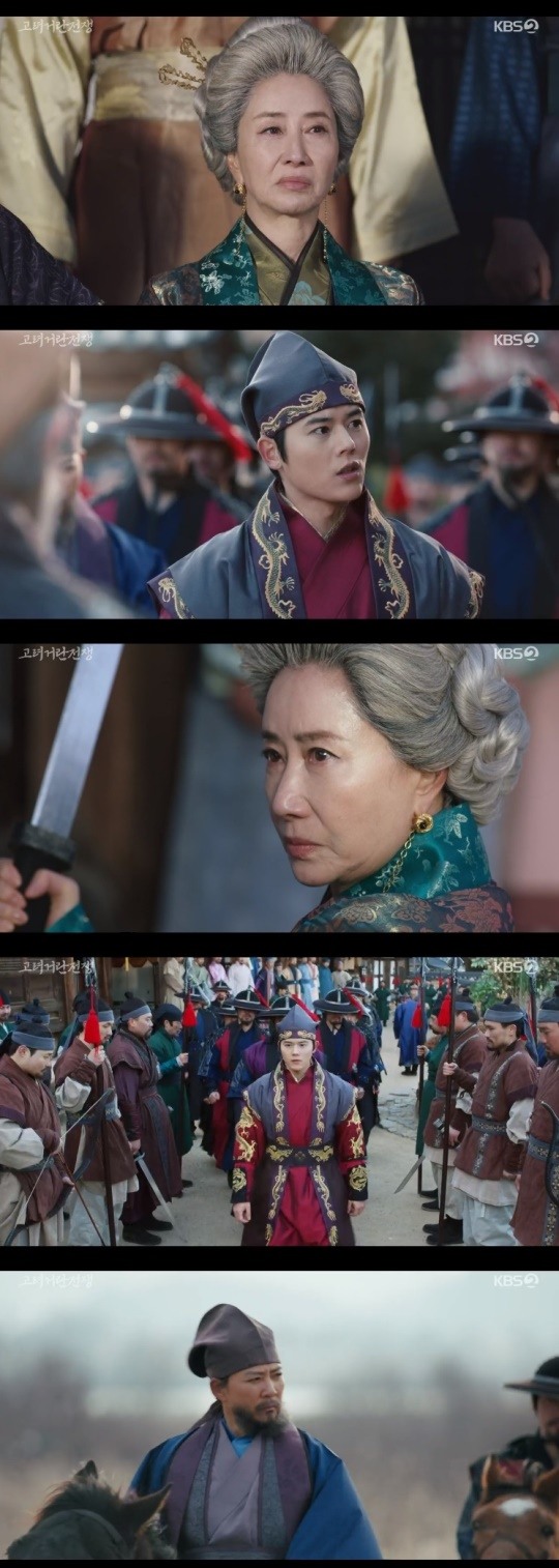 '<b>고려 거란 전쟁</b>' <b>김동준</b>, 송옥숙에게 분노...최수종에게 "살아 있어줘 고마워...