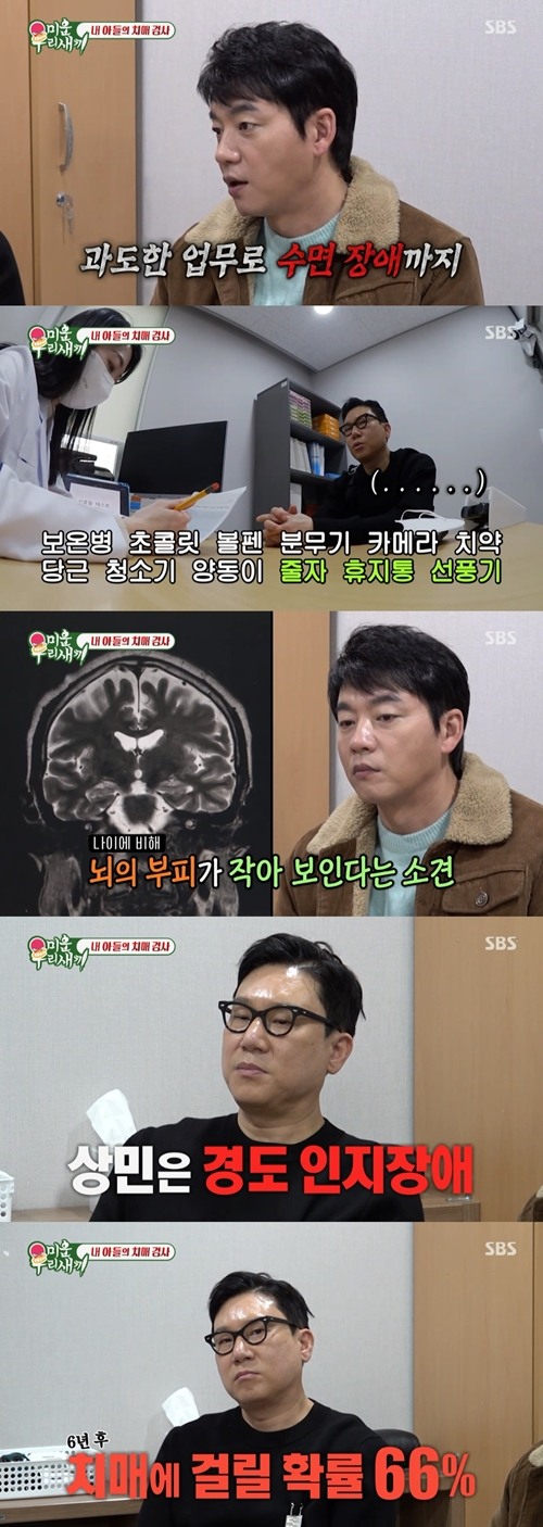 [POP리뷰]이상민, 조기 <b>치매</b> 검사서 경도 <b>인지장애</b> 진단 '망연자실'(미우새)
