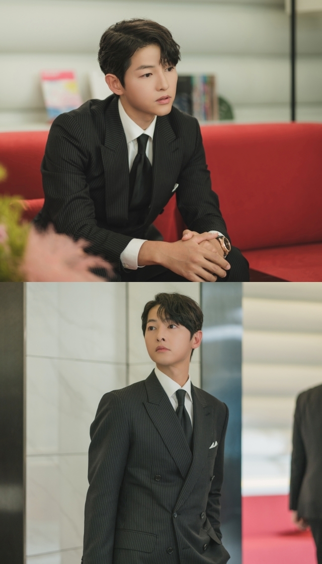<b>송중기</b>, 오늘(31일) '<b>눈물의</b> 여왕' 특별출연…김수현·김지원 만난다