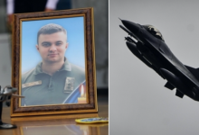 서방 지원 우크라 F-16 전투기 첫 추락…"공군 대표 조종사 사망"