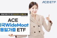 한투운용, ‘ACE 미국WideMoat동일가중 ETF’ 동종 수익률 1위
