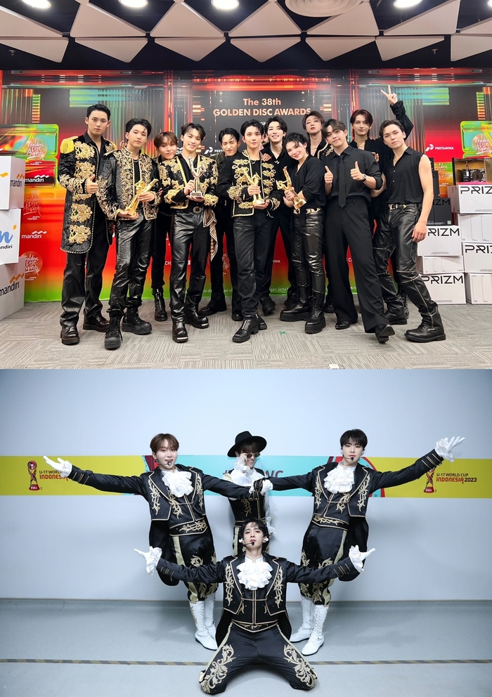 <b>세븐틴</b> ‘<b>골든디스크</b>’ <b>4관왕</b>···대상 싹쓸이