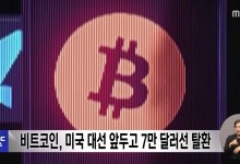 비트코인, 미국 대선 앞두고 7만 달러선 탈환