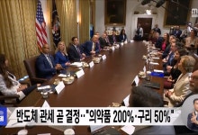 반도체 관세 곧 결정‥"의약품 200%·구리 50%"