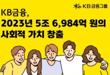 KB금융 "지난해 5조 6,984억 원의 사회적 가치 창출"