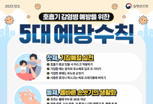 부산시, 호흡기 감염병 예방수칙 홍보 강화