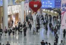 1월 방한 외래관광객 111만7243명…전년比 26.8% 증가