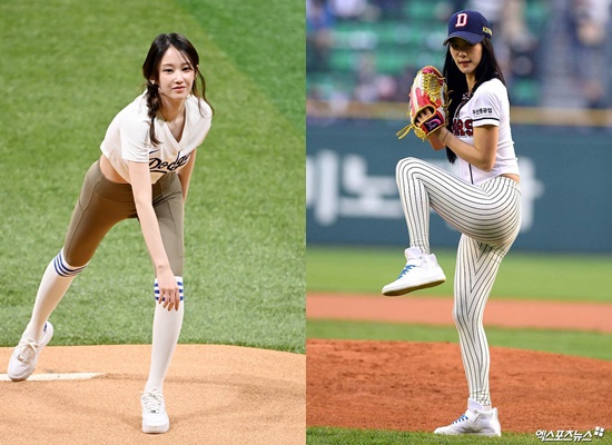 '개성 vs 민망'…<b>전종서</b> 파격 <b>레깅스</b> 시구, 11년 전 <b>클라라</b>까지 소환 [엑's 이...