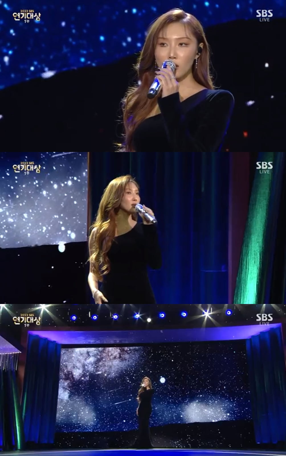 <b>화사</b>, '2023 SBS <b>연기대상</b>'서 'LMM' 무대…감동 선사
