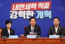 정청래 “검찰·언론·사법개혁 추석 전 완수”… 백드롭은 ‘내란세력 척결’