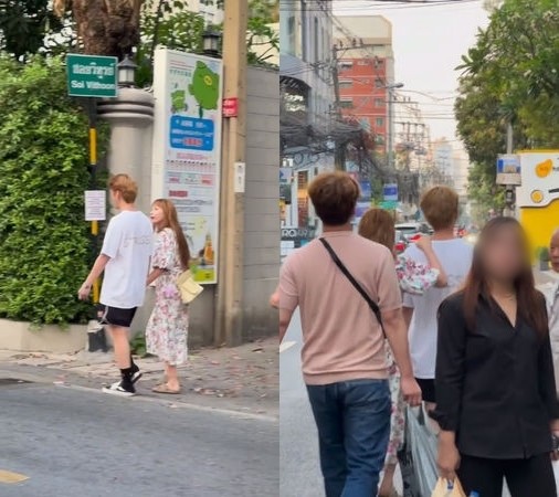 <b>현아</b><b>용준형</b>, 손 잡고 <b>데이트</b>…태국 길거리 포착 [소셜in]