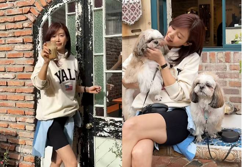Chae JungAn’s Perfect Spring Day Out with Her Beloved Dog