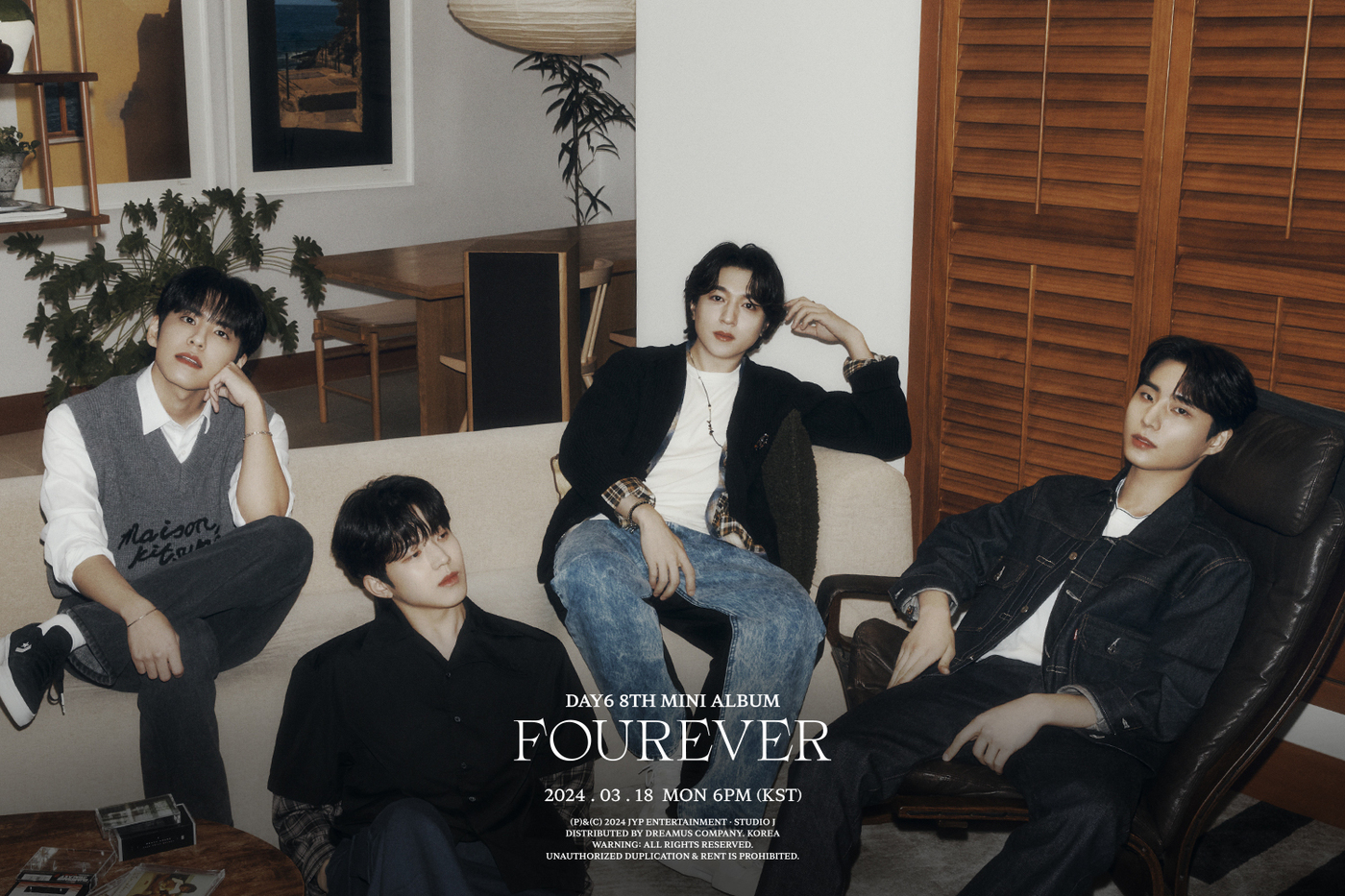 한 자리 모인 <b>데이식스</b>…신보 '포베어' 단체 티저 공개