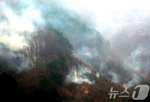전북 무주군 산불 하루만에 진화…잔불 정리 중