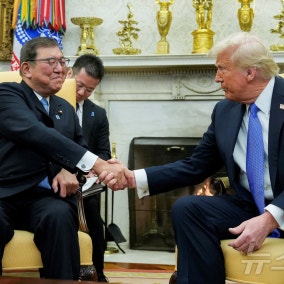 "트럼프 대통령 車 관세 완화 거부로 美·日 협상 결렬"