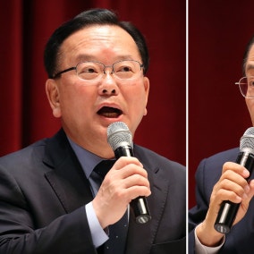김부겸·추경호 지지세 경쟁…오후 첫 토론회서 현안 놓고 격돌 전망