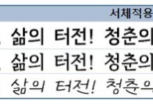 부산시 사투리 반영 전용서체 '부산단디체' 무료 배포