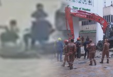 말레이시아 길거리 8m 싱크홀…행인 추락 실종