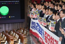 야, 김여사 특검법 등 강행 처리…여 "거부권 건의"