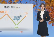 휴일 찬바람 강해…올가을 들어 가장 쌀쌀[날씨]