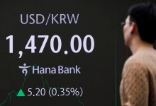 정국 불안에…원·달러 환율, 1,470원대 마감