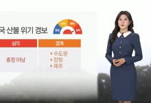 메마른 날씨, 산불 위기 경보 '심각'…한낮 따뜻하지만 초미세먼지 기승[날씨]