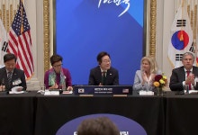 월가 찾은 이 대통령, 미 금융권 인사 만나 한국투자 설명회[현장연결]
