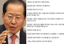 홍준표, 거듭 대선 출마 의사 밝혀…"마지막 꿈 찾아 상경"