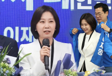 허은아 파란색 옷 걸치더니…'개혁신당' 언급하며 꺼낸 말 [현장영상]