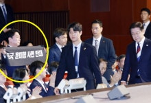 "'피켓 시위' 안철수, 광복절에 선거용 정치쇼" vs "매국 사면 앞잡이"