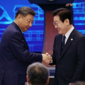 이 대통령·시진핑, 97분 회담 이어 만찬…“흔들림 없이 평화의 길 함께”