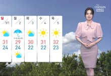 30일까지 동해안 중심 비바람…서쪽 폭염 계속[날씨]