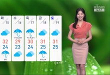 일요일 전국 흐리고 비…습도 높아 체감 더위 심해져[날씨]