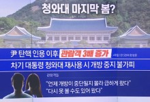 청와대의 마지막 봄?…관람객 세 배 늘었다