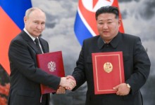 “전쟁 처하면 상호 군사원조”… 푸틴, 북·러 조약 서명