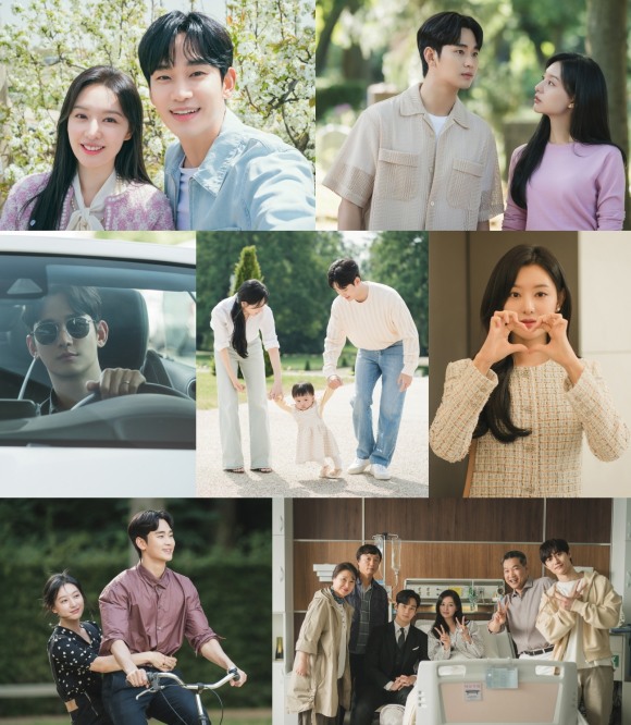 '눈물의 여왕' 여운 달래기…<b>김수현</b>·<b>김지원</b> 비하인드 사진 방출