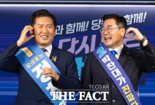 "유능 당대표" vs "개혁 아이콘"…與 당권주자들, 충청서 정면승부