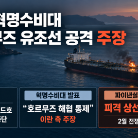 이란 혁명수비대 "호르무즈서 '불법 통항 시도' 토고 유조선 공격"···이란 전쟁 이후 70여 척 이란에 공격당해