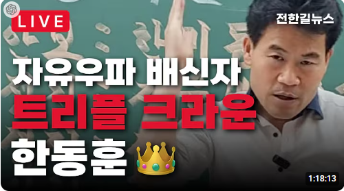 전한길 "대선 패배, 한동훈·이준석 탓..민주당이 보낸 간첩"