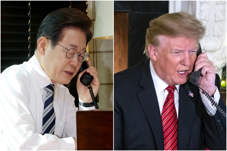 이재명 대통령, 트럼프 미국 대통령과 취임 후 첫 통화