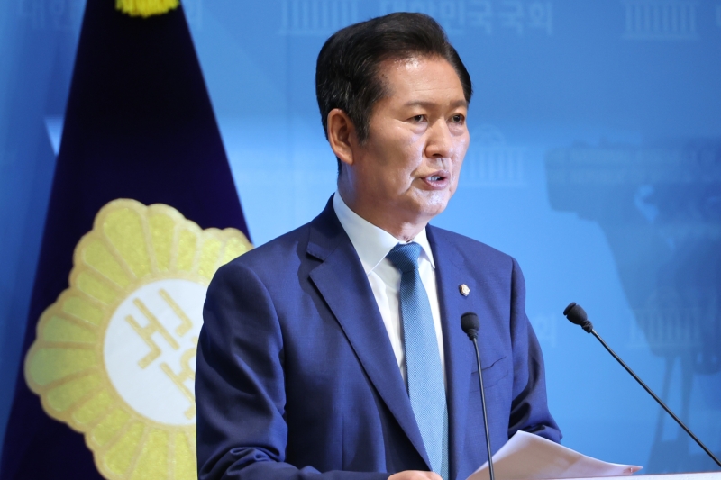 정청래, 민주당 대표 출마 선언.."이재명 정부 성공 위해 신명 바치겠다"