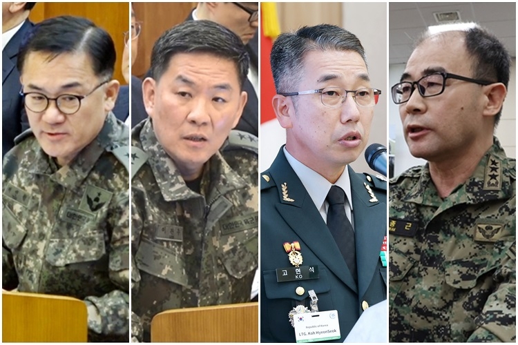 [속보] 국방부, '내란혐의' 여인형·이진우·고현석 '파면'…곽종근 '해임'